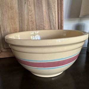 WATT Oven Ware USA Large Banded Mixing Dough Bowl #14 Bands HUGE VTG Nice